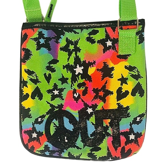 Girls Cross Body Bag Purse Sparkle Peace Groovy Colors NEW 🔥Bundle & Save 25%🔥 - Picture 3 of 13
